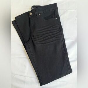 Men's Benjamin Black Slim Skinny Fit Black Jeans 30x32